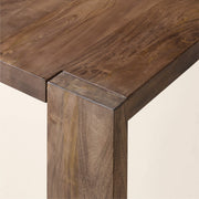 Rectangular Brown Wood Dining Table