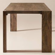 Rectangular Brown Wood Dining Table