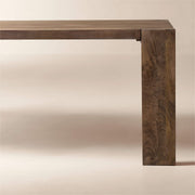 Rectangular Brown Wood Dining Table