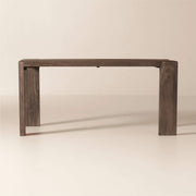 Rectangular Brown Wood Dining Table