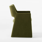 Foley Olive Green Velvet Dining Armchair
