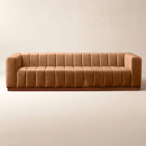 Walnut Wood Sofa – Luxurious Modern Design