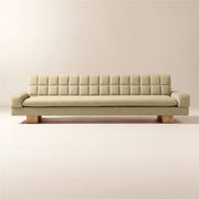 Sleek upholstered sofa