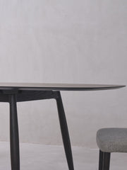 Modern Wooden Dining Table – Rectangular with Rounded Corners and Sculpted Base