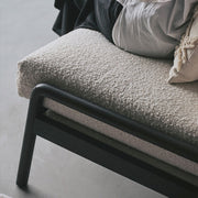 Modern Solid Wood Single Sofa with Cushion