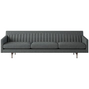 Tufted Russet Velvet Sofa