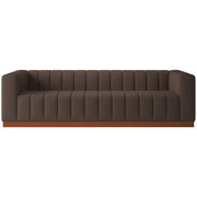 Walnut Wood Sofa – Luxurious Modern Design